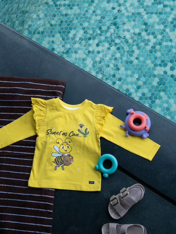 Sweet As Can UPF 50+ organic cotton kids clothing by HQ Saga, toddler sizes