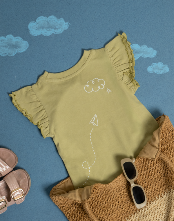 Rainbow Shirt UPF 50+ organic cotton kids clothing by HQ Saga, toddler sizes