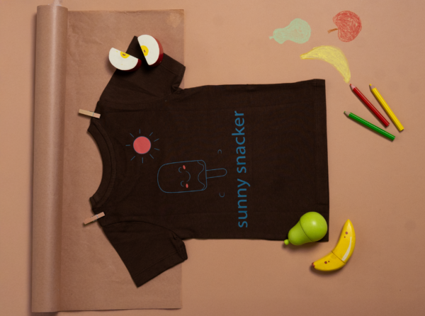 Sunny Snacker:  Popsicle Shirt UPF 50+ organic cotton kids clothing by HQ Saga, toddler sizes