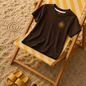Tiny Sun Chaser-Bird Shirt UPF 50+ organic cotton kids clothing by HQ Saga, toddler sizes