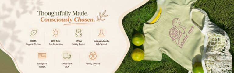 Thoughtfully Made. Consciously Chosen. — GOTS organic cotton kids apparel with UPF 50+ sun protection