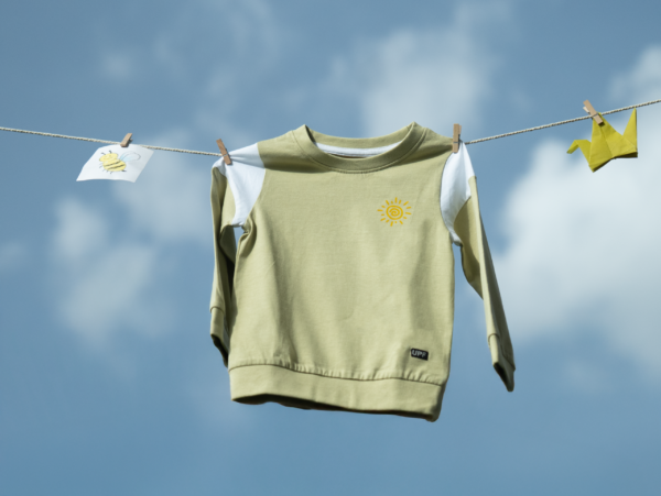 Sheep Shirt UPF 50+ organic cotton kids clothing by HQ Saga, toddler sizes